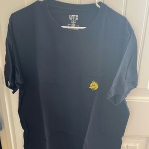 Uniqlo x Kaws Sesame Street big bird front pocket t-shirt